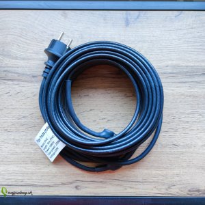 Extra pevný vykurovací kábel na ochranu proti mrazom (S TERMOSTATOM) 15W/m - 15 m, IP68