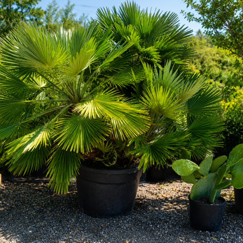 Chamaerops Humilis (Palmička nízka) ´VULCANO´ - výška 140-150 cm, kont. C130L/C160L - VIACKMENNÁ - EXEMLPÁR (-15°C) Chamaerops Humilis (Palmička nízka) ´VULCANO´ - výška 140-150 cm, kont. C130L/C160L - VIACKMENNÁ - EXEMLPÁR (-15°C)